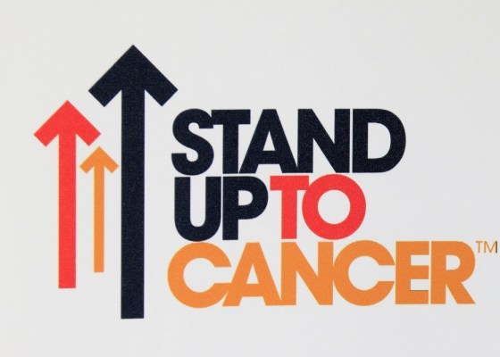 Stand Up To Cancer logo represents an organization that is working to accelerate progress against cancer